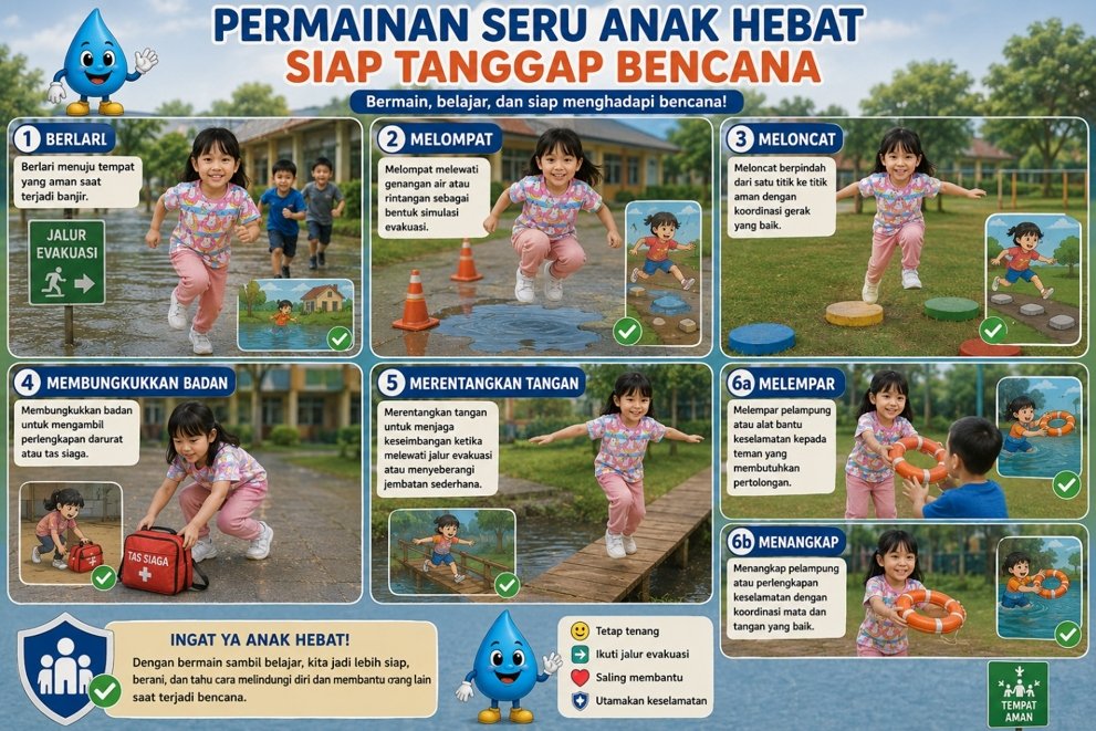 Permainan Seru Anak Hebat Siap Tanggap Bencana